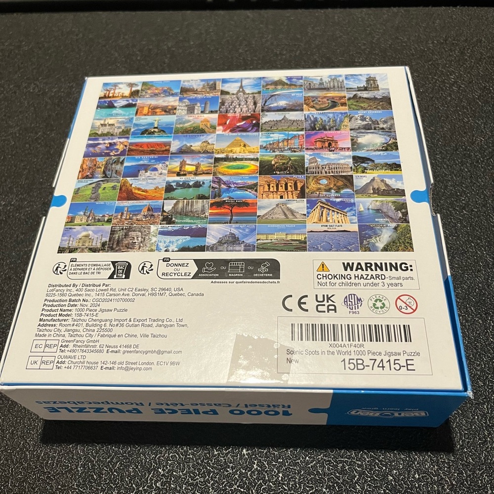 JIGSAW PUZZLES- 1,000 & 275 Pieces - Picture 6 of 6